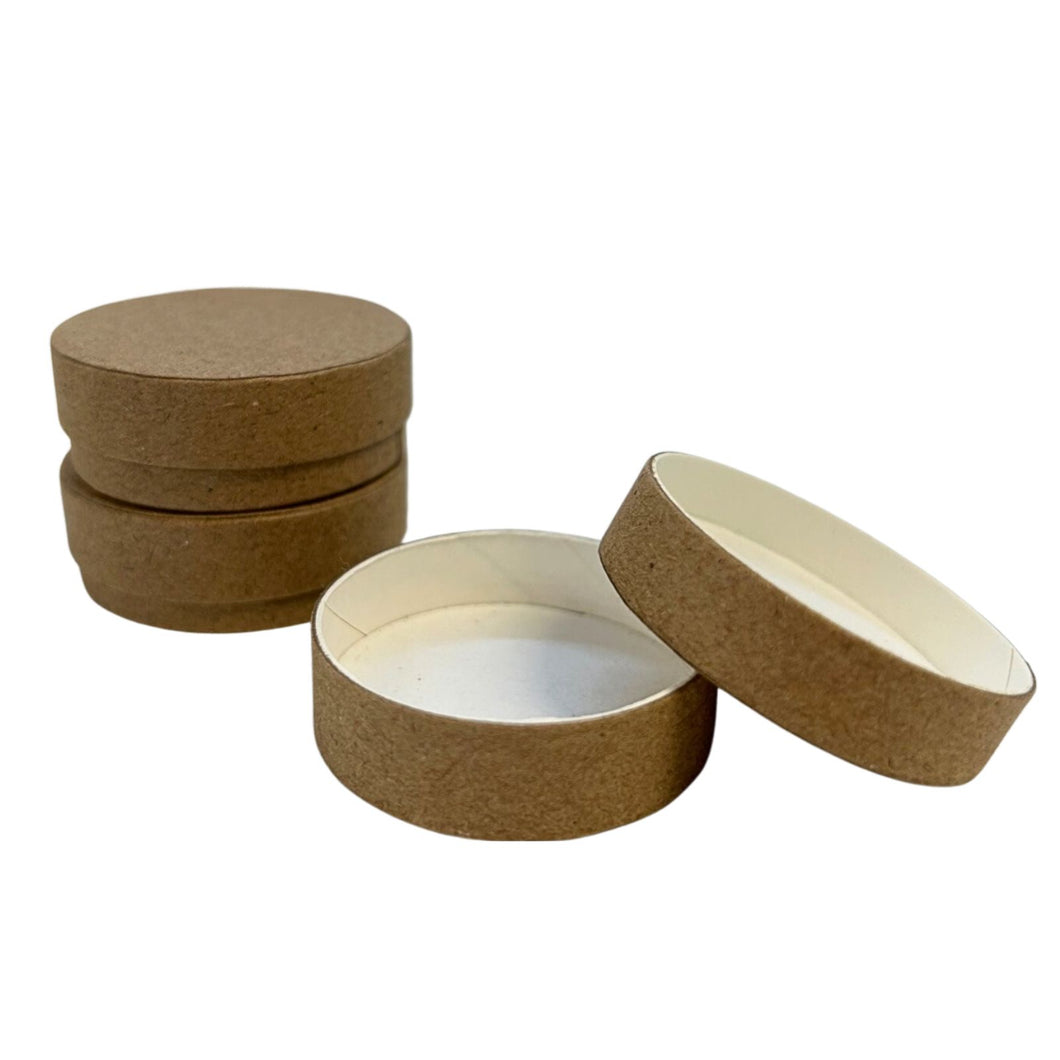 Nutley's 8.5ml Plastic Free Shallow Cardboard Lip Balm Pot