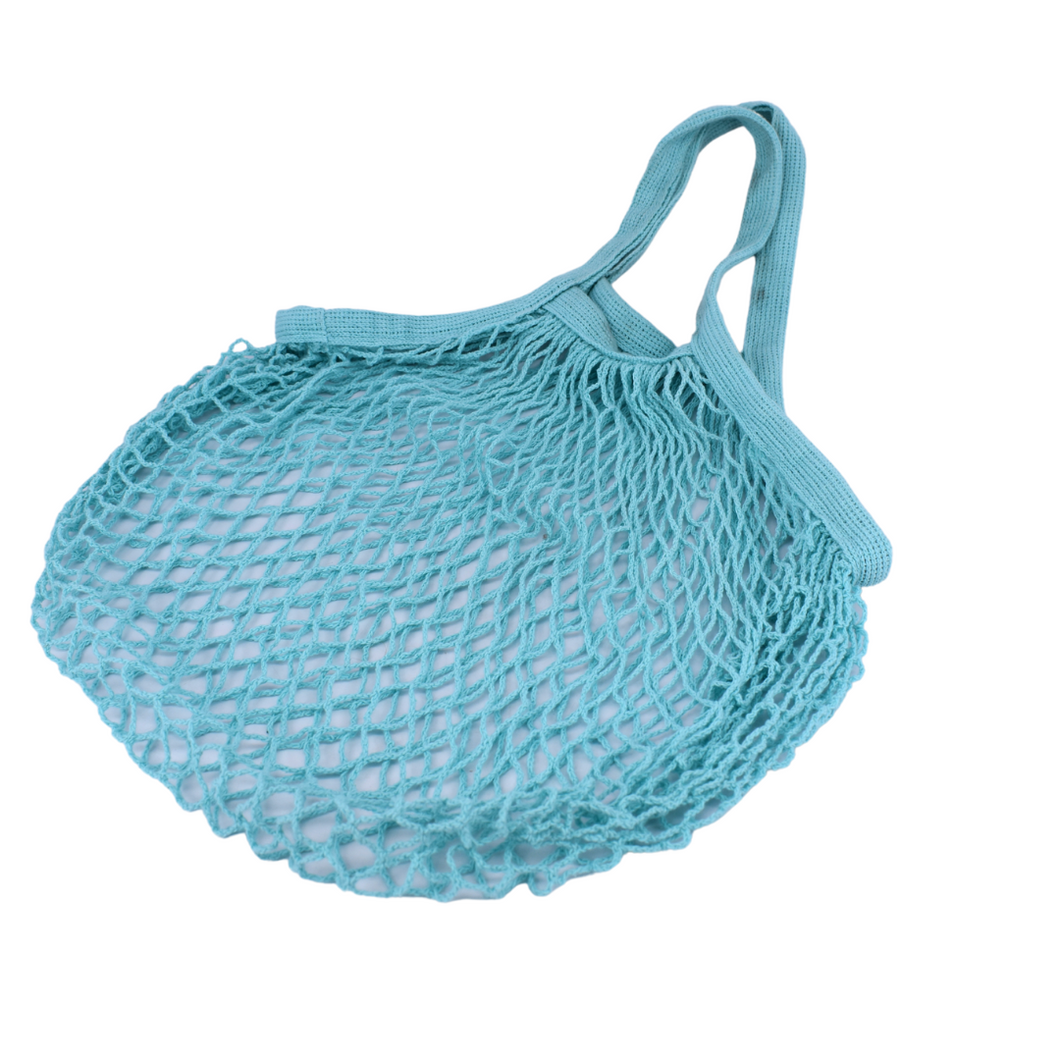 Nutley's Aqua Short-Handled String Bag