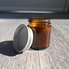 Load image into Gallery viewer, Nutley&#39;s 30ml Amber Glass Ointment Jars with Silver Lids
