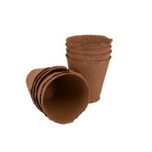Load image into Gallery viewer, Nutley&#39;s 8cm Biodegradable &amp; Organic Wood Fibre Plant Pots
