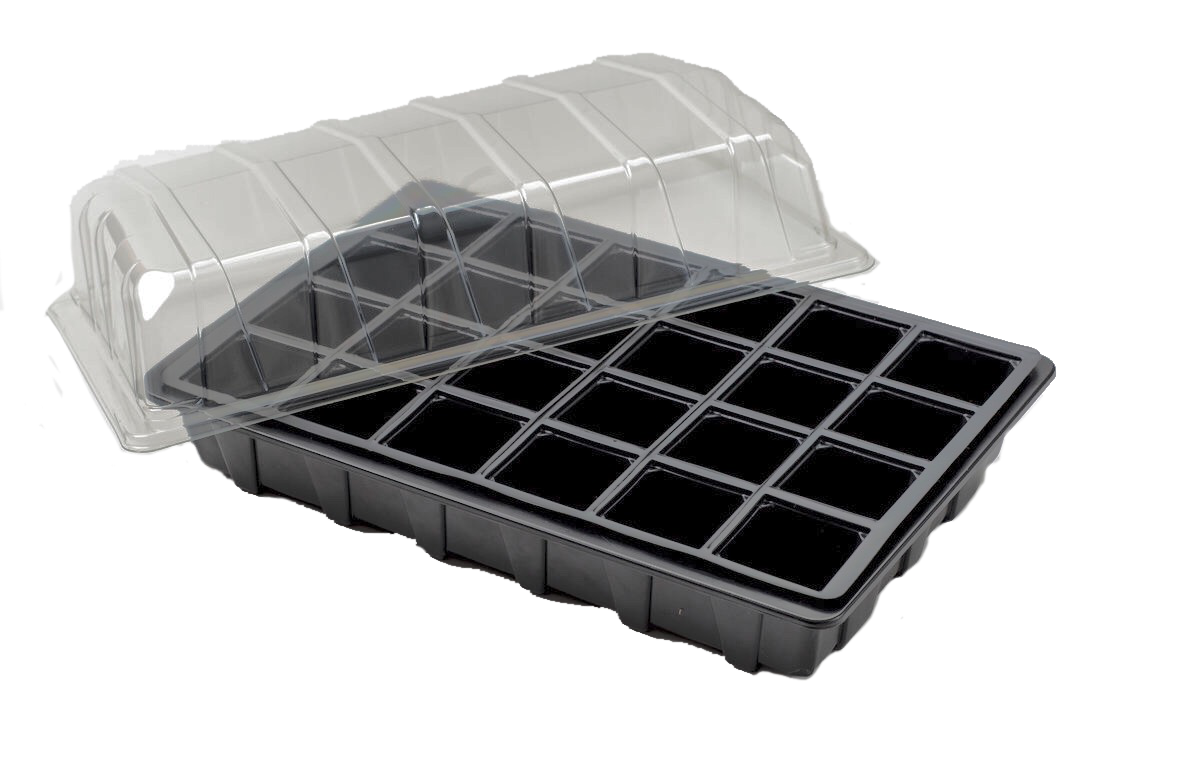 Nutley’s 24 Cell Full Size Seed Propagator Set: Select Drainage Holes and Pack Quantity