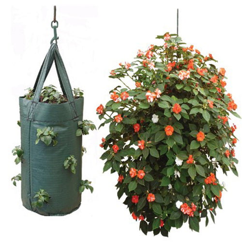 Hanging Tomato Planter Bag Pouch Growbag grow fruit strawberries herbs flowers