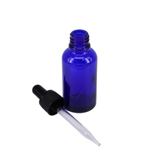 Load image into Gallery viewer, Nutley&#39;s 30ml Cobalt Blue Glass Bottles: Choose Lid Colour
