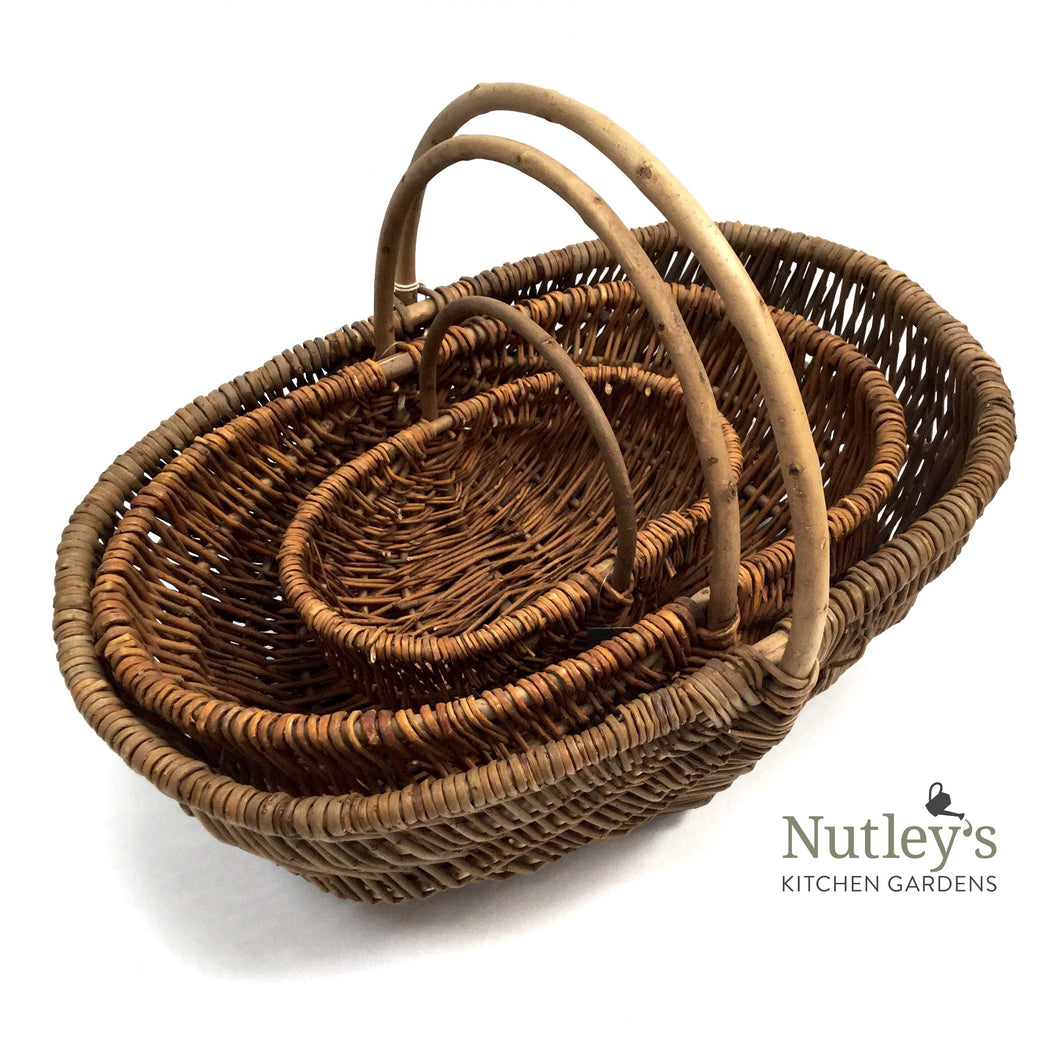 Nutley's Trio of Willow Hand Made Trugs