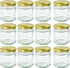 Nutley’s 100ml Round Gold Jam Jars