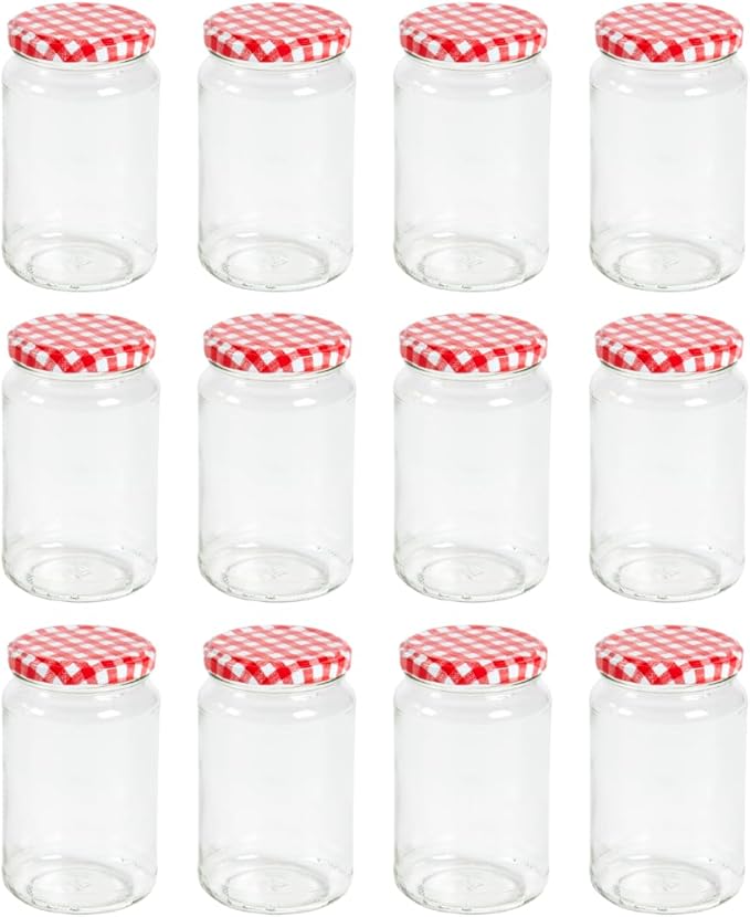 Nutley's 370ml, 1lb Jam Jars with Twist Off Lids