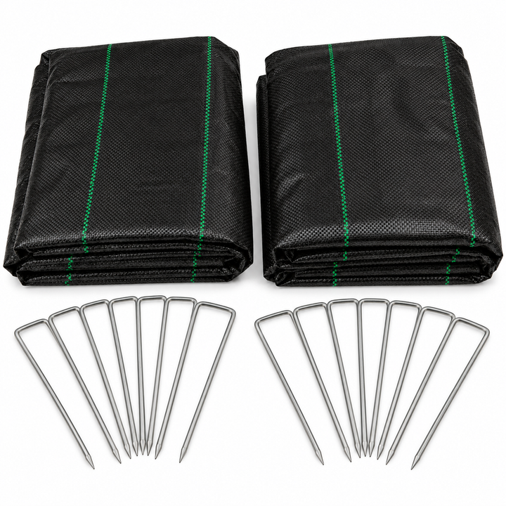 Nutley's Heavy Duty Weed Control Fabric with Pegs - 100gsm