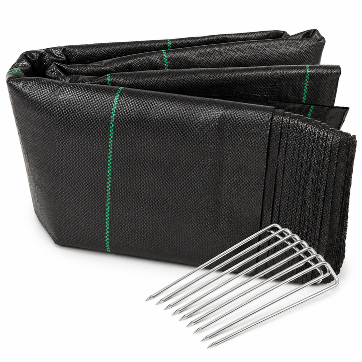 Nutley's Heavy Duty Weed Control Fabric with Pegs - 100gsm