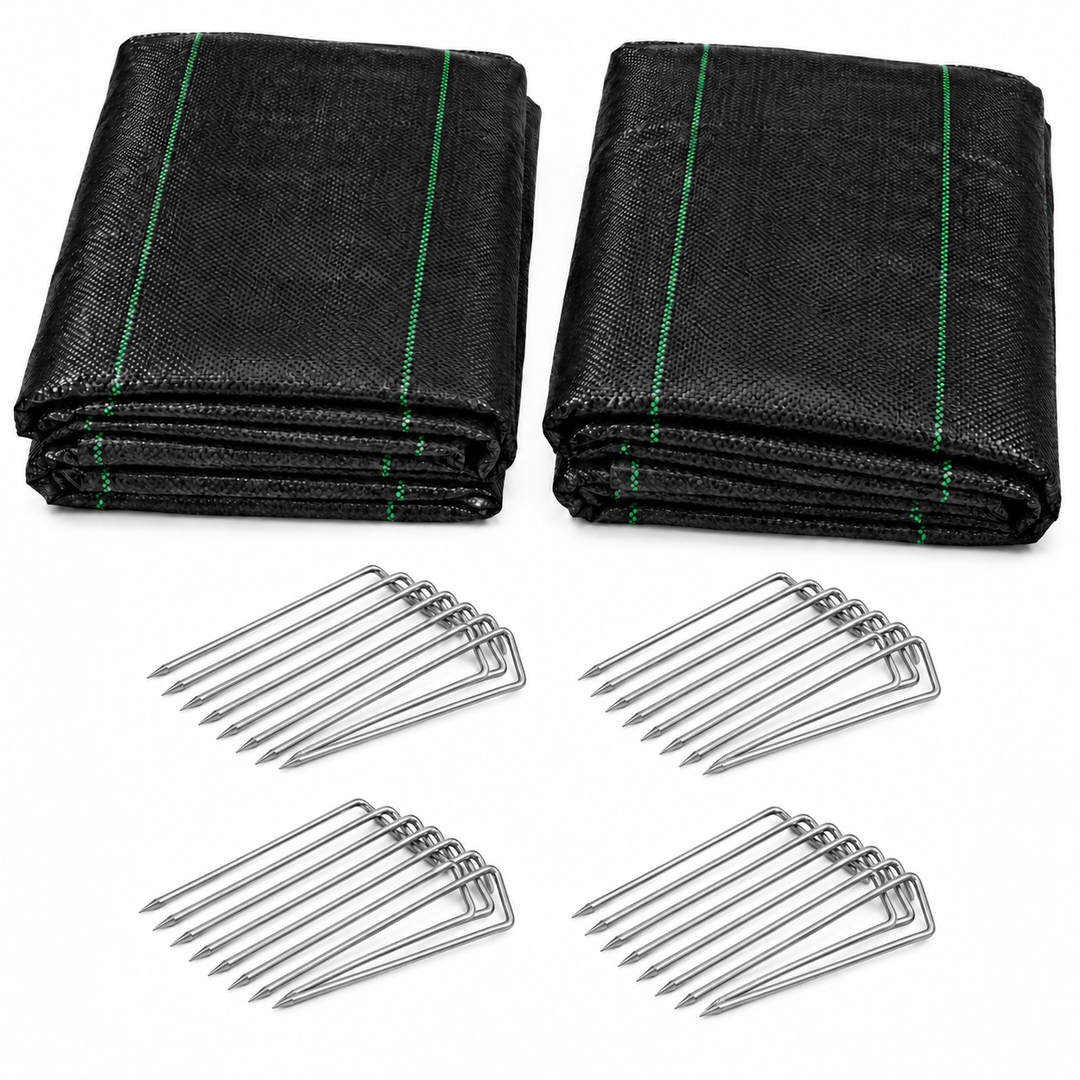 Nutley's Heavy Duty Weed Control Fabric with Pegs - 100gsm
