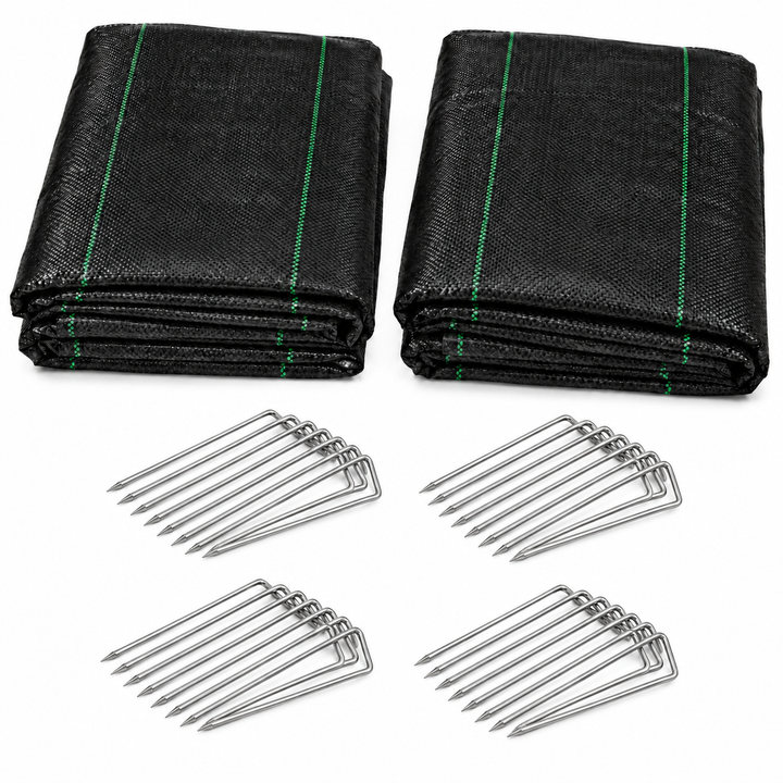 Nutley's Heavy Duty Weed Control Fabric with Pegs - 100gsm
