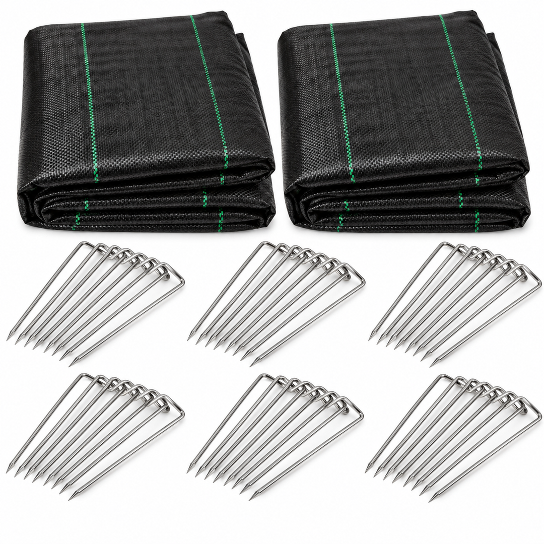 Nutley's Heavy Duty Weed Control Fabric with Pegs - 100gsm