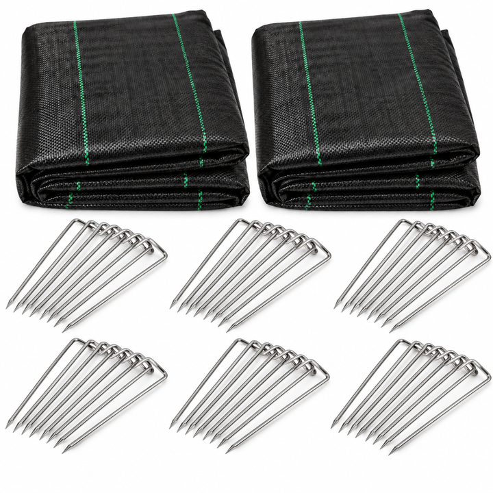 Nutley's Heavy Duty Weed Control Fabric with Pegs - 100gsm