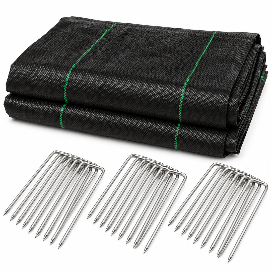Nutley's Heavy Duty Weed Control Fabric with Pegs - 100gsm