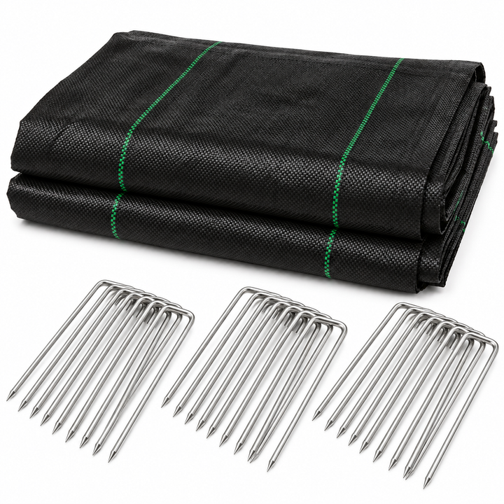 Nutley's Heavy Duty Weed Control Fabric with Pegs - 100gsm