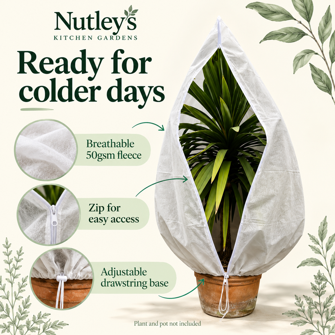 Nutley's Zipped Plant Frost Protection Jackets - 50gsm