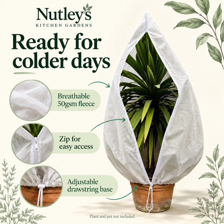 Nutley's Zipped Plant Frost Protection Jackets - 50gsm