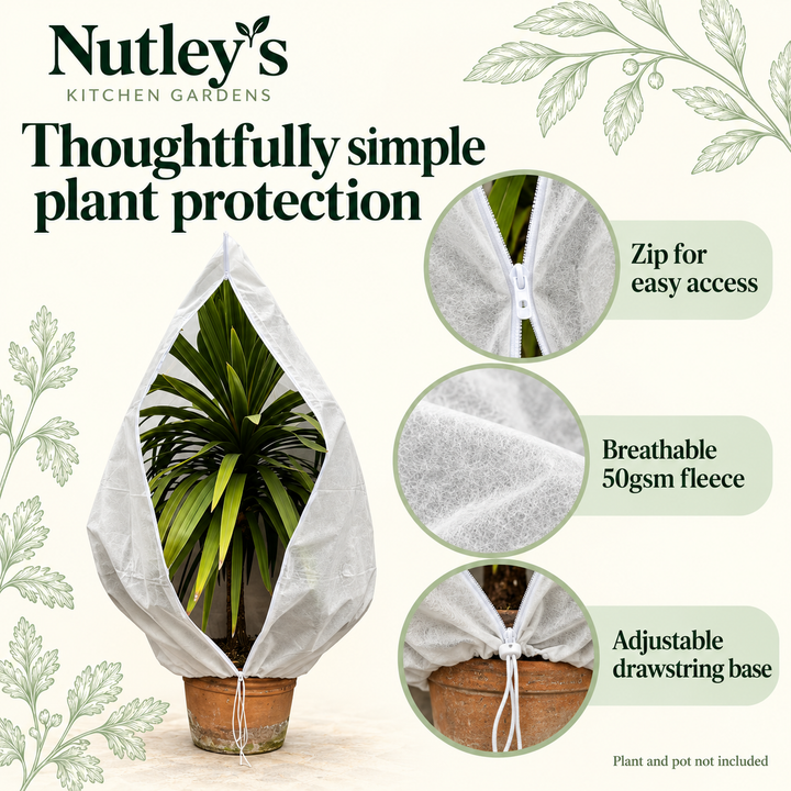 Nutley's Zipped Plant Frost Protection Jackets - 50gsm