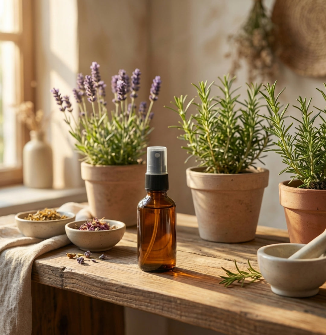 Nutley's 30ml Amber Glass Bottles with Spray Lids