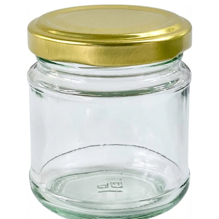 Nutley’s 100ml Round Gold Jam Jars