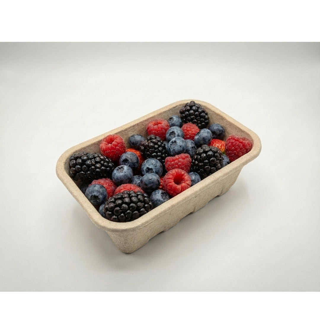 Nutley's 500g Biodegradable Pulp Fibre Fruit Punnets