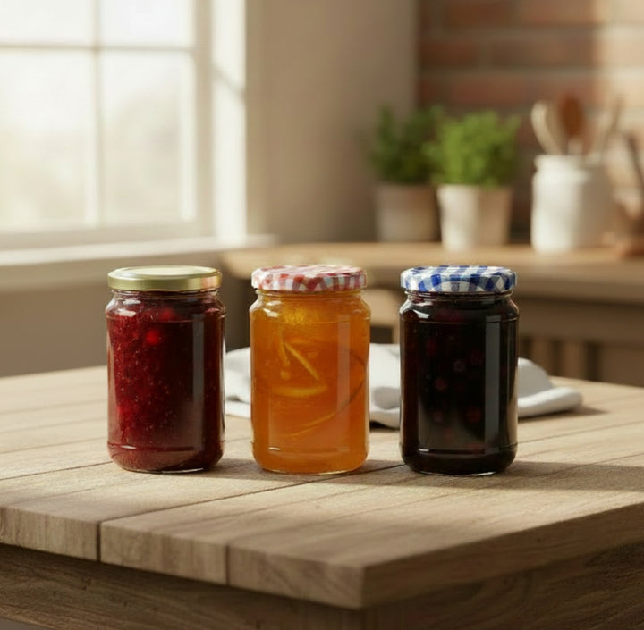 Nutley's 370ml, 1lb Jam Jars with Twist Off Lids