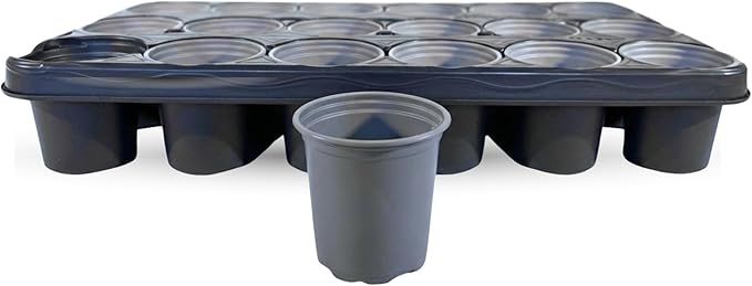 Nutley's 18×9 cm Plant Pot Shuttle Trays – Pack of 2, Pot Carry & Propagation Trays (With or Without Pots)