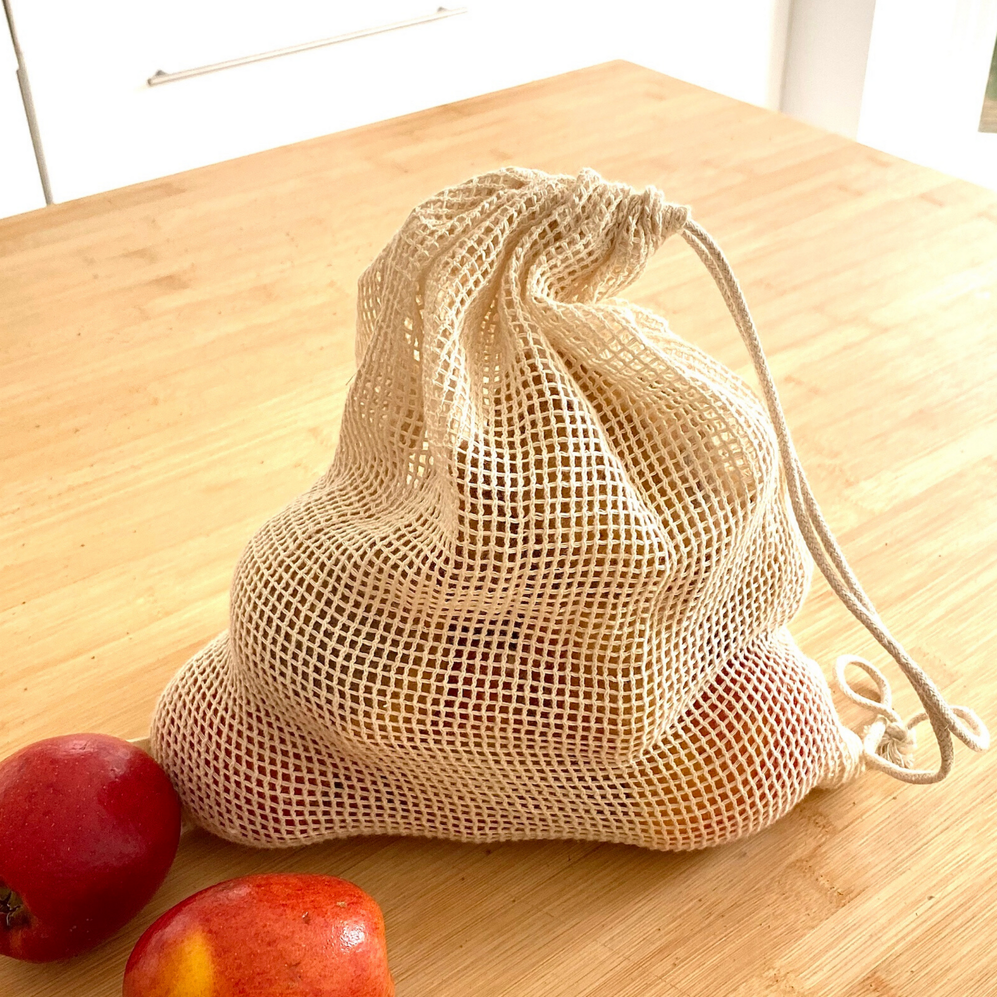 Nutley s Medium Cotton Vegetable Mesh Bag Nutley s Kitchen Gardens