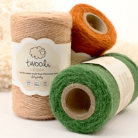 Twool 100m 35m Spool Dartmoor Wool Sustainable Jute Twine Alternative 