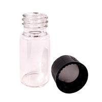 Nutley's 2ml Glass Essence Bottles with Black Lid