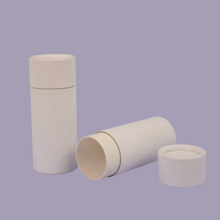 Nutley's 70ml Plastic Free White Cardboard Deodorant Tubes