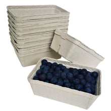Load image into Gallery viewer, Nutley&#39;s fruit punnets fibre biodegradable compostable recycled 250g

