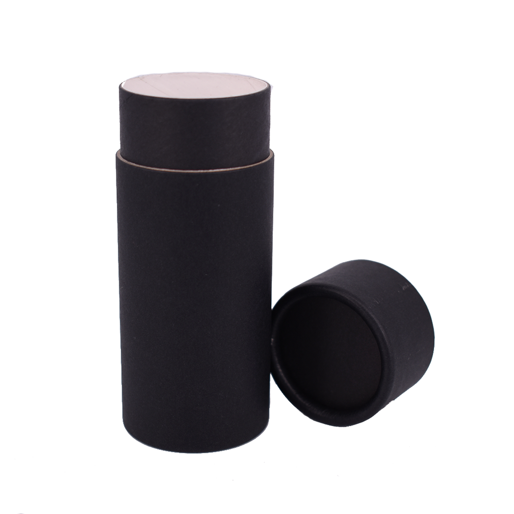 Nutley's 70ml Plastic Free Black Cardboard Deodorant Tubes