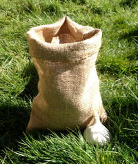 Small Hessian Sack 20 x 30cm Garlic Shallots Onion Storage Bag 8.9oz grade