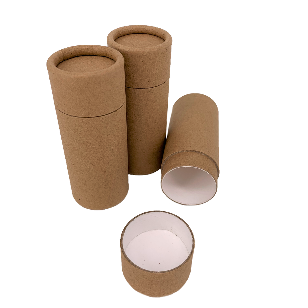 Nutley's 70ml Cardboard Deodorant Tubes Eco Friendly Cosmetic Fragrance 2.5oz Natural Recyclable Biodegradable