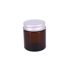 Load image into Gallery viewer, Nutley&#39;s 30ml Amber Glass Ointment Jars with Silver Lids
