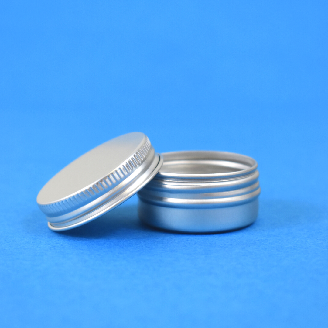 Nutley's 10ml Aluminium Screw Top Lip Balm Tins