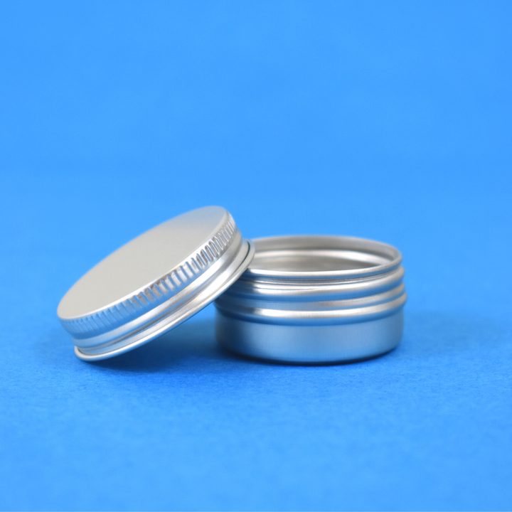 Nutley's 10ml Aluminium Screw Top Lip Balm Tins