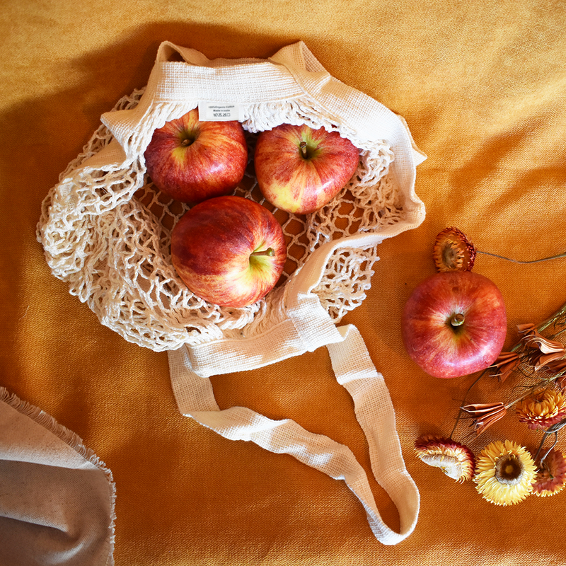 Nutley's Long Handled Organic Cotton String Shopping Bags