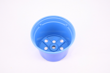 Load image into Gallery viewer, Nutley&#39;s 12cm blue plant pots: flexible plastic flowerpot - choose quantity
