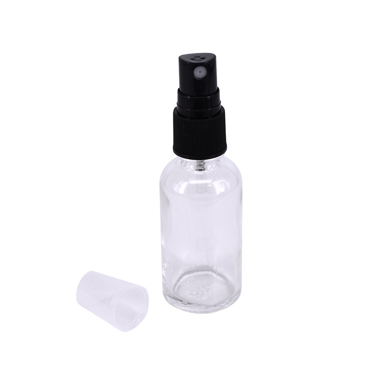 Nutley's 30ml Clear Glass Bottles with Spray Lids