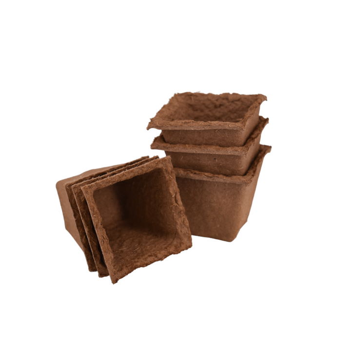 Nutley's 6cm Square Biodegradable & Organic Wood Fibre Plant Pots