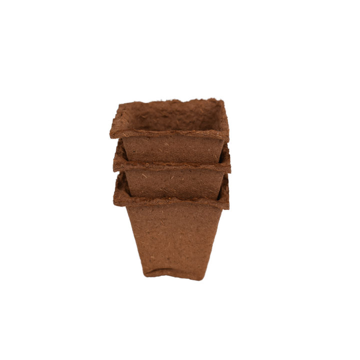 Nutley's 6cm Square Biodegradable & Organic Wood Fibre Plant Pots