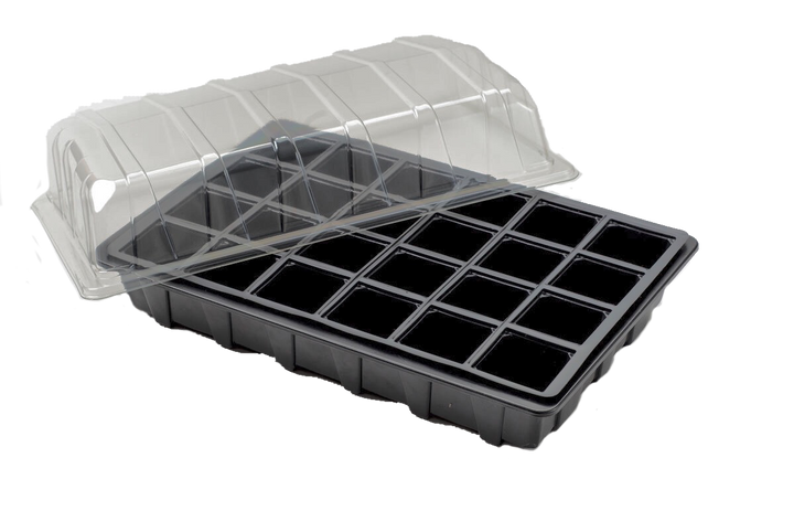 Nutley’s 24 Cell Full Size Seed Propagator Set: Select Drainage Holes and Pack Quantity