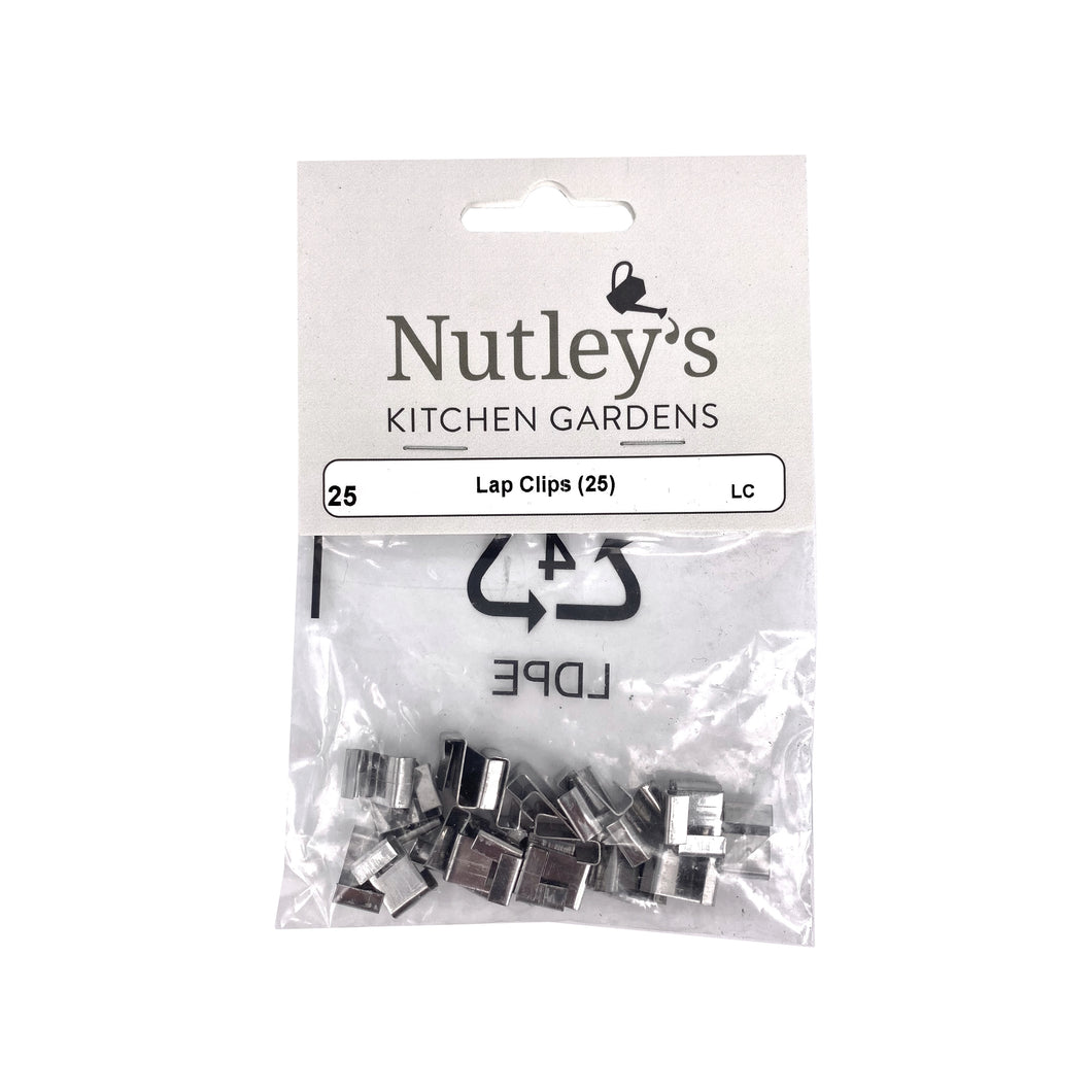 Nutley's Pack 25 Lap Clips for Greenhouse Glass Panes