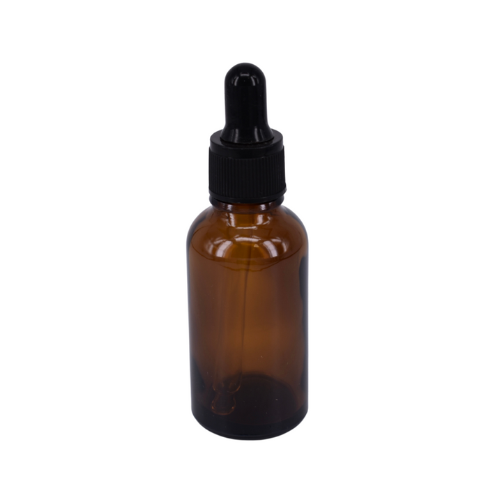 Nutley's 30ml Amber Glass Dropper Bottles: Choose Lid Colour