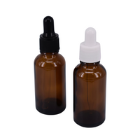 Nutley's 30ml Amber Glass Dropper Bottles: Choose Lid Colour