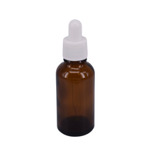 Load image into Gallery viewer, Nutley&#39;s 30ml Amber Glass Dropper Bottles: Choose Lid Colour

