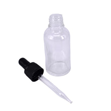 Load image into Gallery viewer, Nutley&#39;s 30ml Clear Glass Dropper Bottles: Choose Lid Colour
