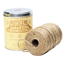 Load image into Gallery viewer, Authentic Nutscene Tin O&#39; Twine Jute String 150m Black Lilac Red Blue Natural Green
