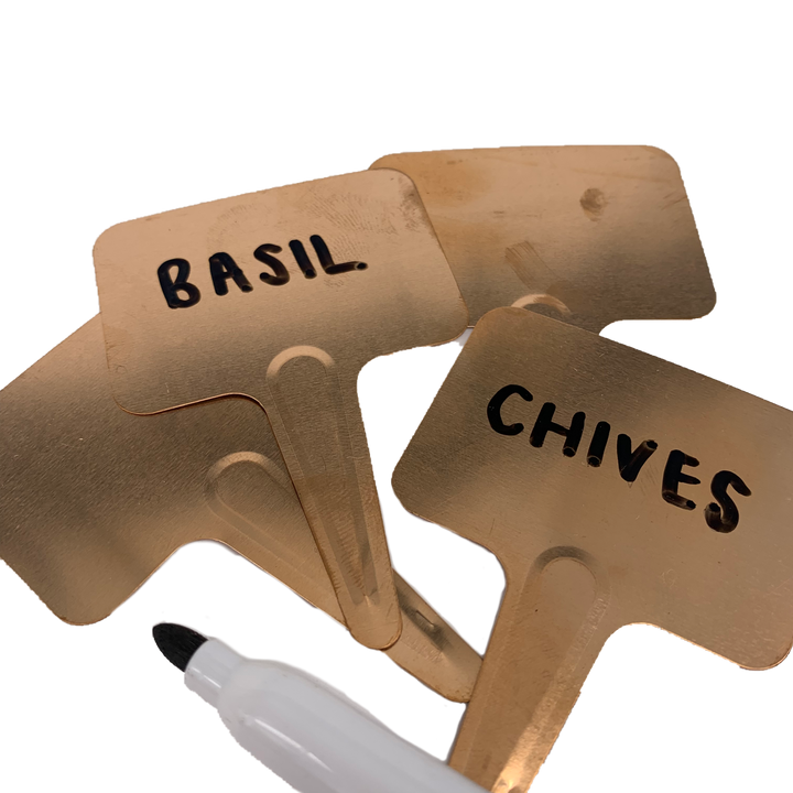 Nutley’s T-Shape Copper Plant Seedling Marker Labels